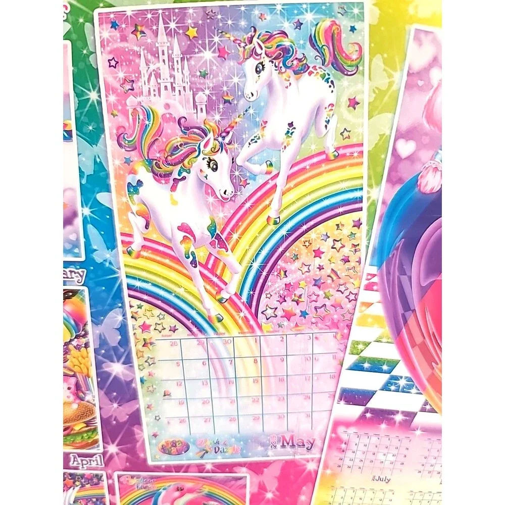 NEW Sealed Lisa Frank New 2019 Calendar 12 Month Wall Hanging Year